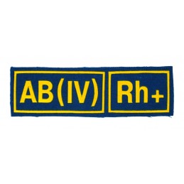 AB (IV) RH+ tab, blue with...