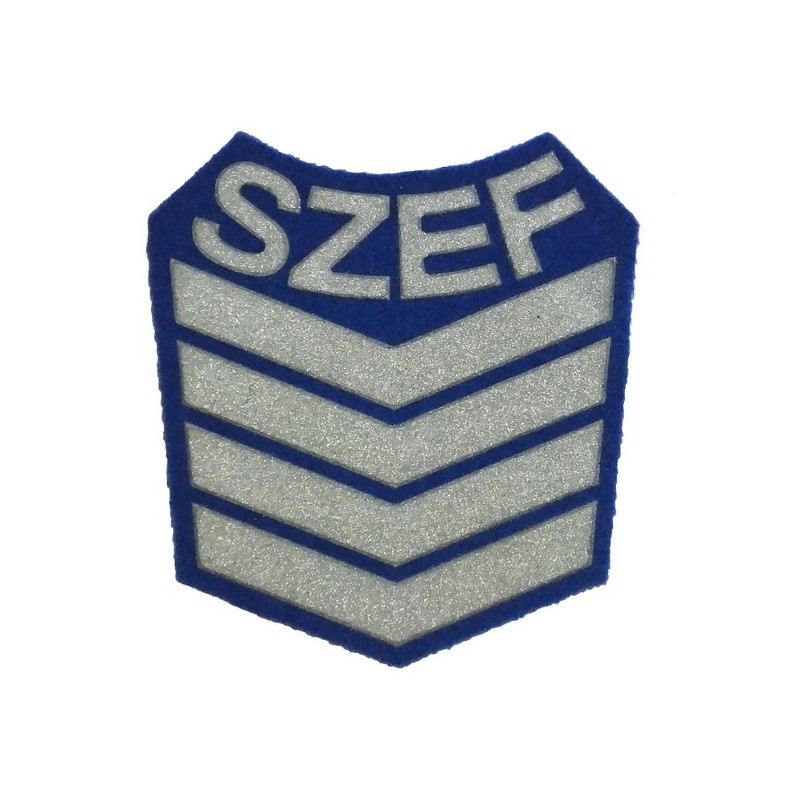 Naszywka "Szef Kompanii I Stopnia", niebieskie tło