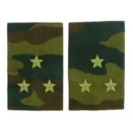 Epaulets for senior leutnant, camouflage - Flora