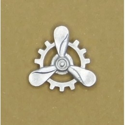 Navy "Electromechanics" tag - silver
