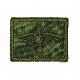 Collar tabs of Air Force, on velcro, field, Digital Flora background, embroided
