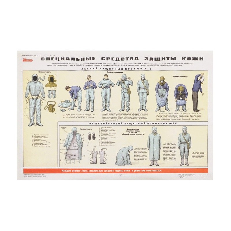 Poster: Civil Defence 07 - "Special measures for skin protection"