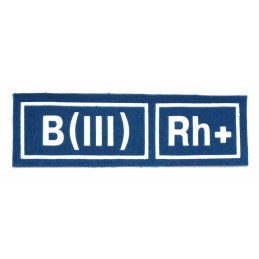 B (III) RH+ tab, blue
