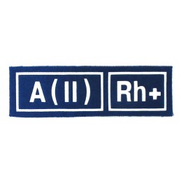 Naszywka A (II) Rh+ niebieska