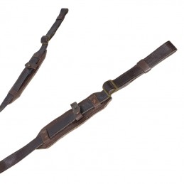 Combat braces, leather imitation, brown, painted