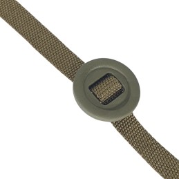 Load-bearing tape - 8mm IRR, for Canadian buttons, olive-brown 1m, DIYT