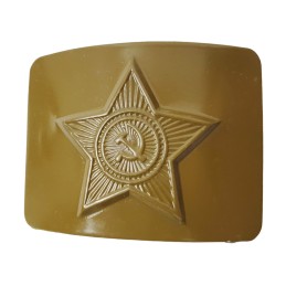 Pas polowy, skóropodobny, zielona klamra
