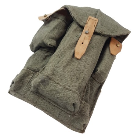AK magazine pouch (3 mags capacity), bright leather, dark green