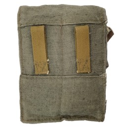 AK magazine pouch (3 mags capacity), bright leather, dark green