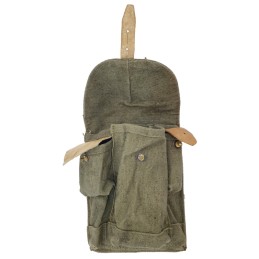 AK magazine pouch (3 mags capacity), bright leather, dark green