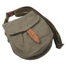 PPSh-41 drum magazine pouch, with shoulder strap, knop, olive-green