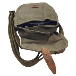 PPSh-41 drum magazine pouch, with shoulder strap, knop, olive-green