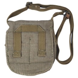 PPSh-41 drum magazine pouch, with shoulder strap, buckle, olive-green