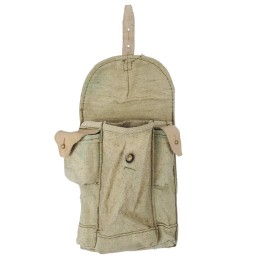 AK magazine pouch (3 mags capacity), bright leather, sand-green
