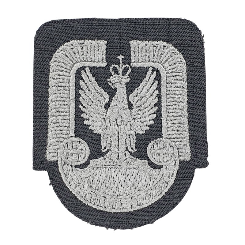 Orzełek Sił Powietrznych WP, współczesny, szare tło, haftowany