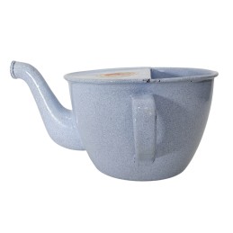 Enamel cup for watering injured soldiers, grey