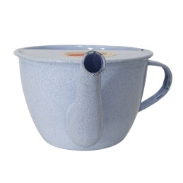 Enamel cup for watering injured soldiers, grey