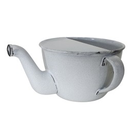 Enamel cup for watering injured soldiers, white