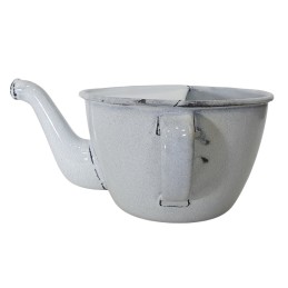 Enamel cup for watering injured soldiers, white