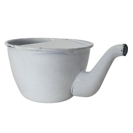 Enamel cup for watering injured soldiers, white