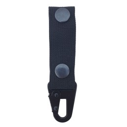 FRP Belt loop with the light snap-hook nad press studs, black