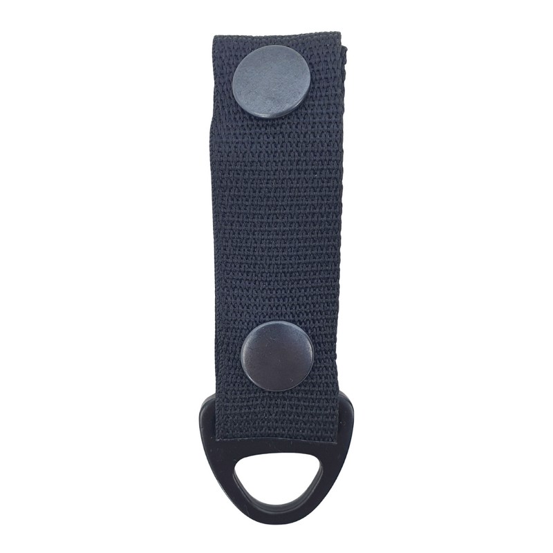 FRP Loop with rope or carabiner adaptor and fasteners, black