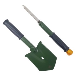 Wielofunkcyjna saperka Petreq Survival II 7w1, oliwa