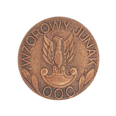 Odznaka "Wzorowy Junak OOC", brązowa