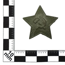Gwiazdka na uszankę, WWII, polowa, 32mm, wersja A