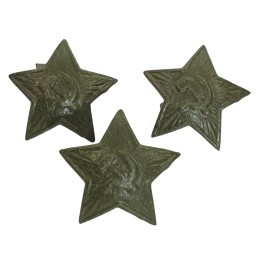 Star for ushanka, WWII, field, 32 mm, version A