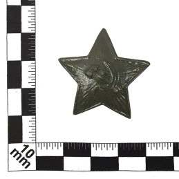 Gwiazdka na uszankę, WWII, polowa, 32mm, wersja B