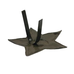 Star for ushanka, WWII, field, 32 mm, version B