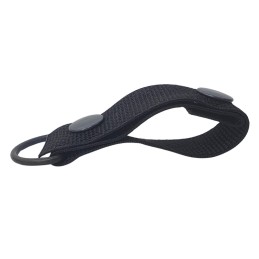 FRP Loop with D-Ring and snap, black