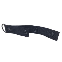 FRP Loop with D-Ring and snap, black