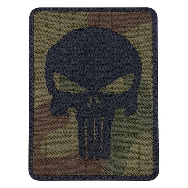 "Skull" - patch, on Wz93 camo, faded, with velcro