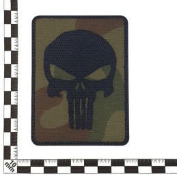 "Skull" - patch, on Wz93 camo, faded, with velcro