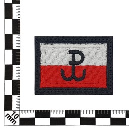 Polish flag ‘Fighting Poland’ emblem, embroidered, velcro.