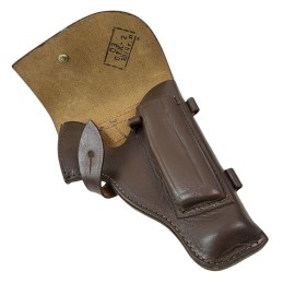 Makarov pistol holster, 1970-79, sewn, brown