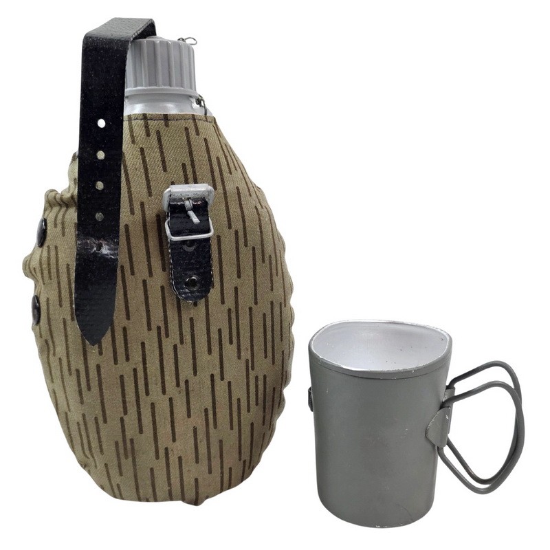 NVA canteen with cover, cup and straps