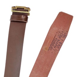 Formal belt, PVC, without buckle, brown