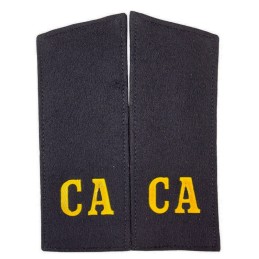 Pagony "CA" ("SA") czarne, wczesna wersja