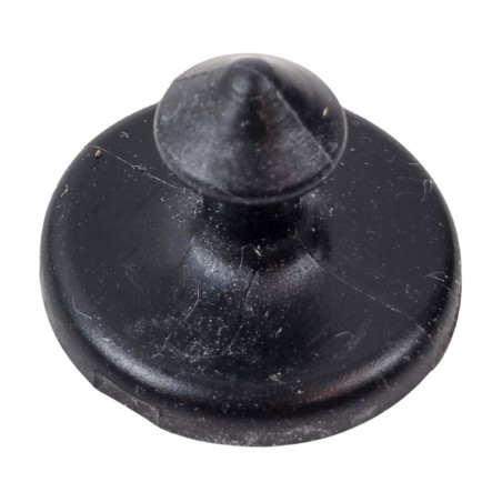 Plastic button for chemical protective clothing
