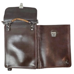 Officer map case, leather