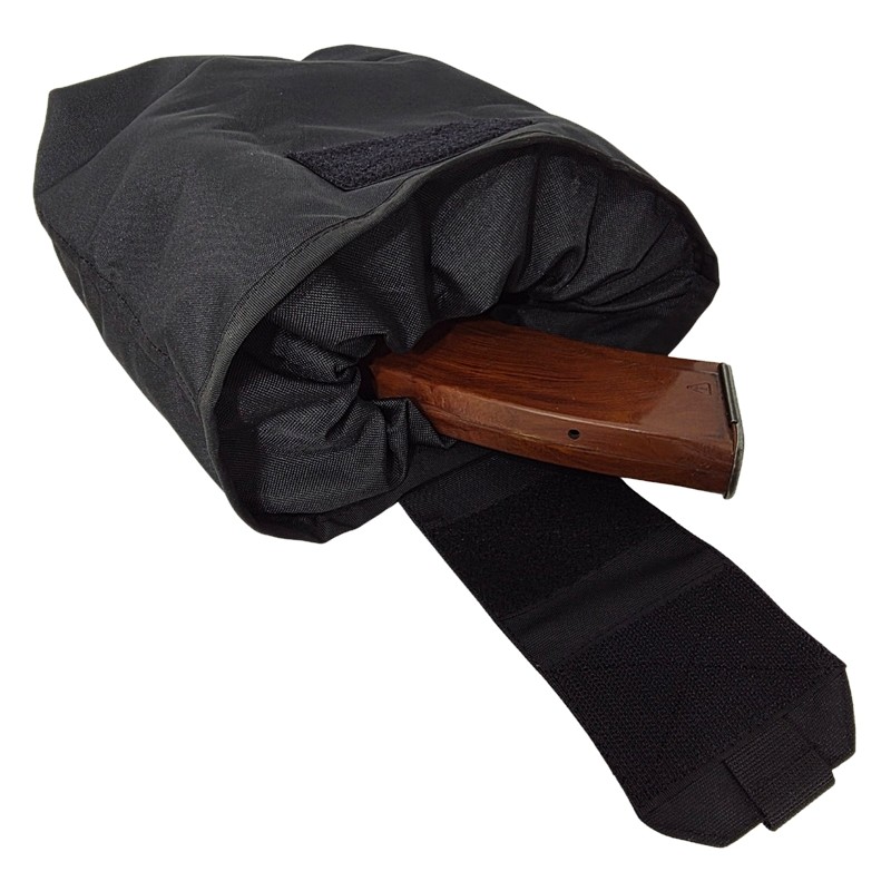 FRP Folding drop bag for magazines, Black