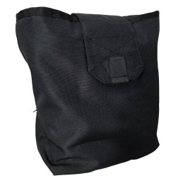 FRP Folding drop bag for magazines, Black