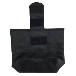FRP Folding drop bag for magazines, Black