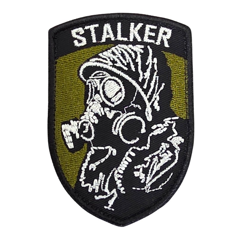 Patch ‘S.T.A.L.K.E.R. with gas mask’, with velcro