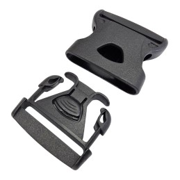 Three-point buckle Dkal 50mm, Black, DIYP