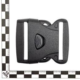 Three-point buckle Dkal 50mm, Black, DIYP