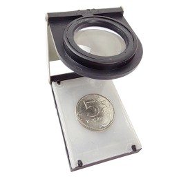 Magnifying display stand, slide viewer